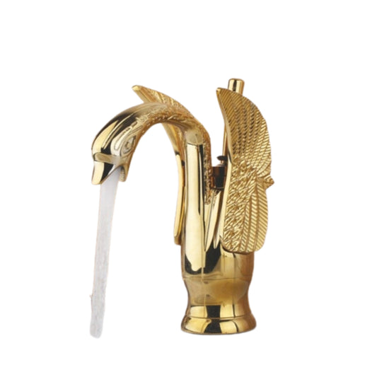 Beautiful Swan Shaped Bathroom Basin Faucets