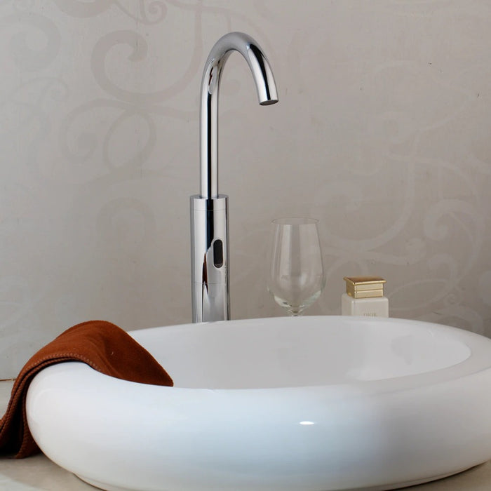 White Ceramic Bathroom Round Vessel Sink
