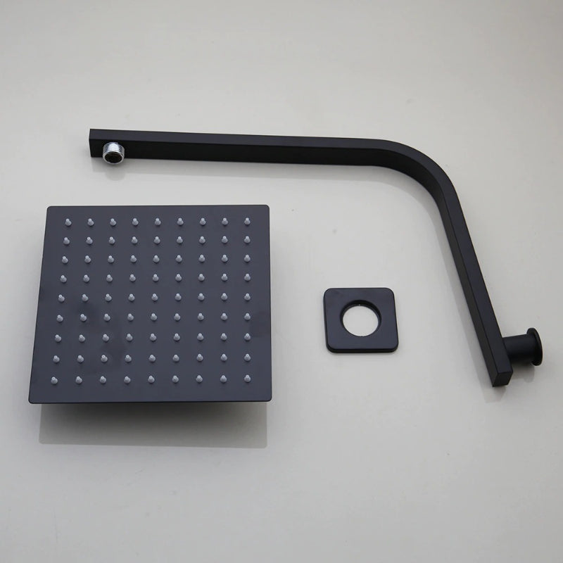 Square Round LED Shower Head And Shower Arm