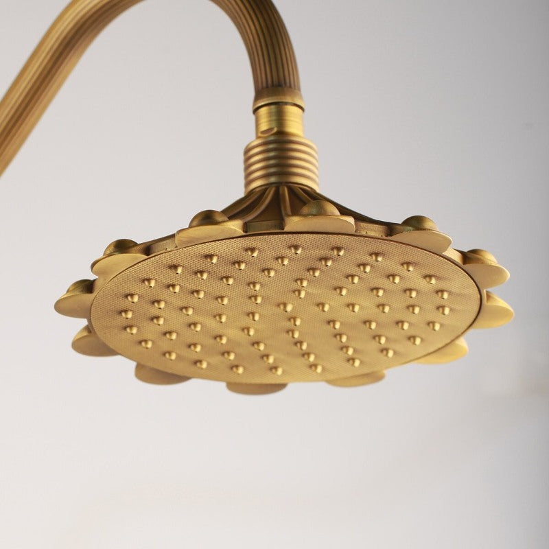 Antique Brass Bathroom Shower Set | Classic Style | Dual Handle