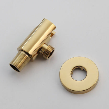 Golden Plated Bathtub Bathroom Faucet Shower Set With Hand Spray