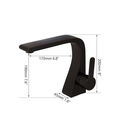 Bathroom Black Bronze Faucet