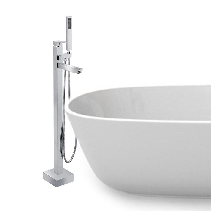 Floor Mounted Polish Bathtub Shower Bath Mixer Faucet Set
