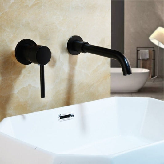 Black Bathroom Bathtub Faucets Joint Pipe Shower Faucet Mixer Tap