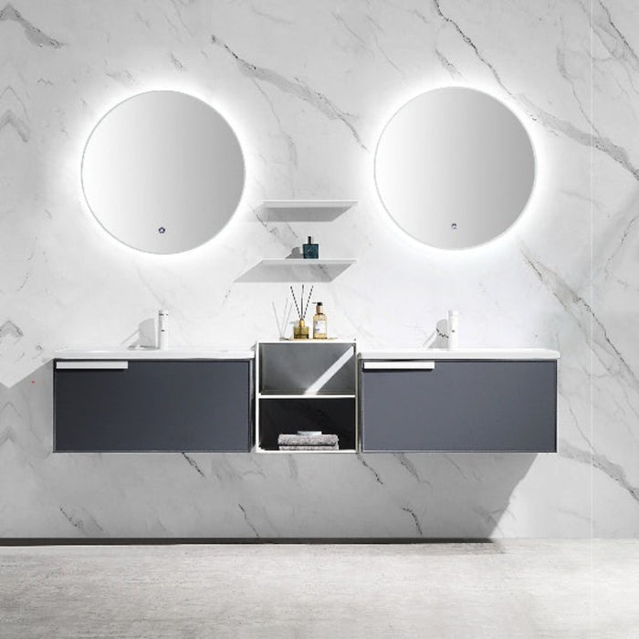 Light luxury Rock Board Bathroom Cabinet Combination