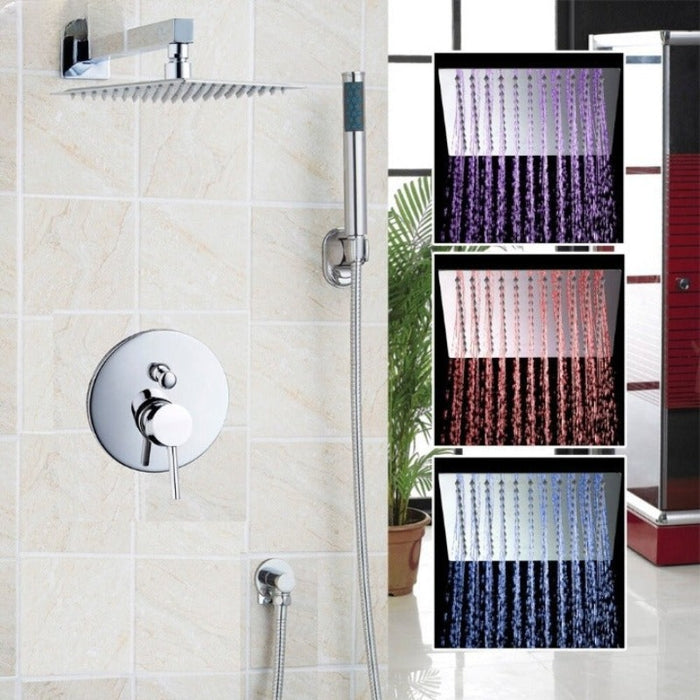 12 Inch Wall Mounted Square Shower Set