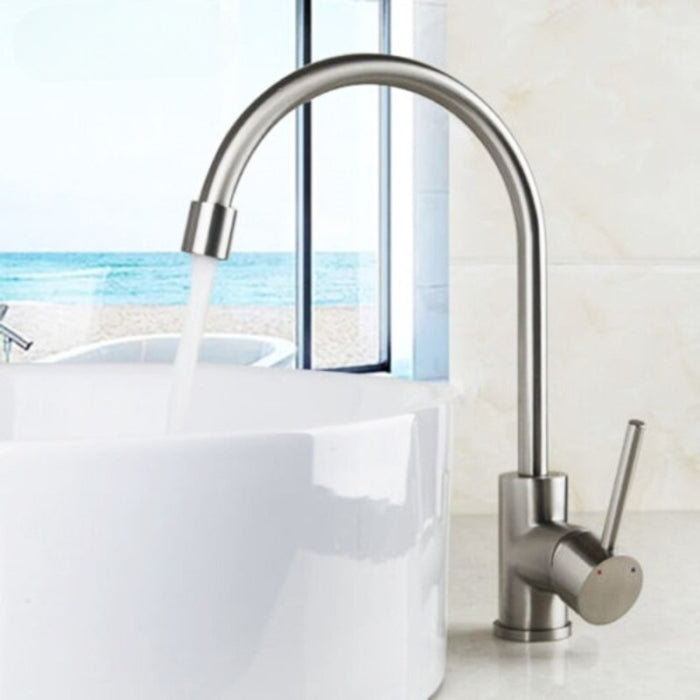 360 Swivel Nickel Brushed Stainless Steel Faucet