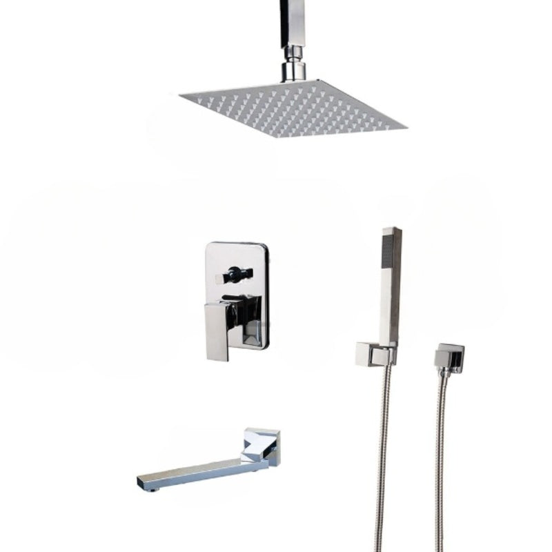 Ceiling Mounted Bathroom Rainfall Shower Set