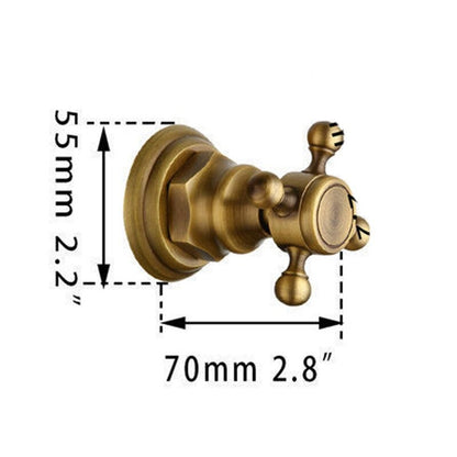 8 Inch Antique Brass Round Wall Mounted Shower Set