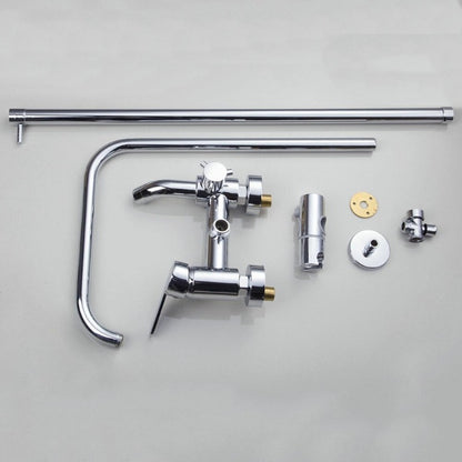 8 Inch Solid Brass Classic Chrome Polished Shower Set