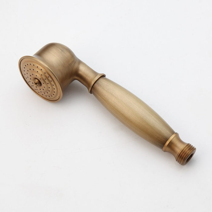 Antique Brass 8-Inch Shower Hand Shower Mixer Faucet Set