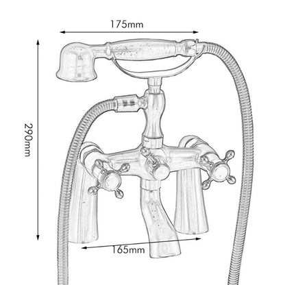 Antique Brass Bathroom Bathtub Shower Set