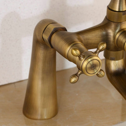 Antique Brass Bathroom Bathtub Shower Set