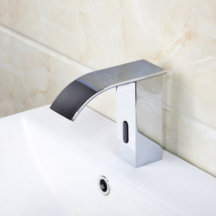 Chrome Brass Sink Mixer Sensor Faucet