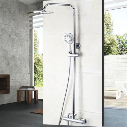 Stainless Steel Rain Shower Wall Mounted Faucets Set