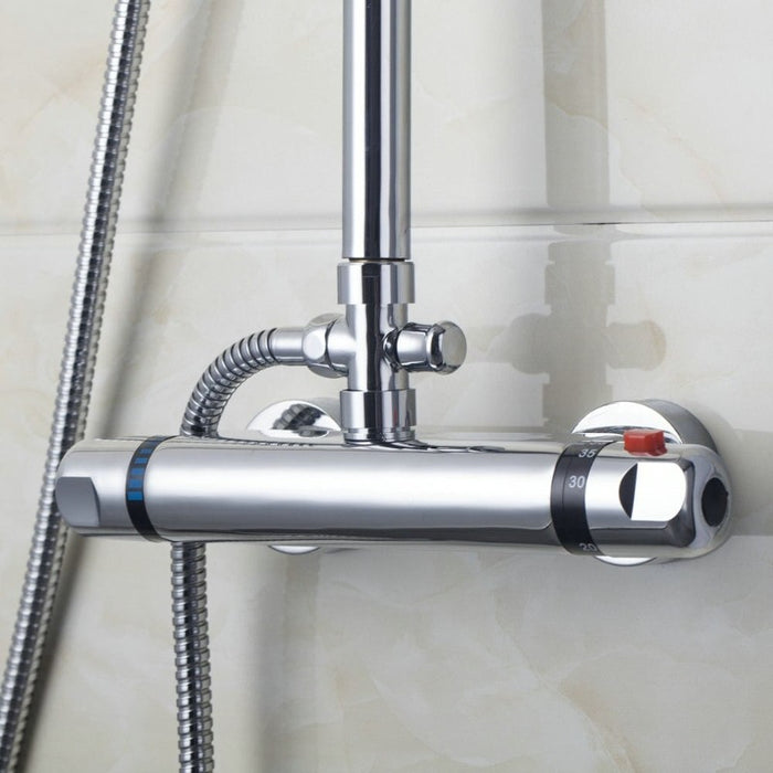 Thermostatic 8 Inch Rainfall Shower Set