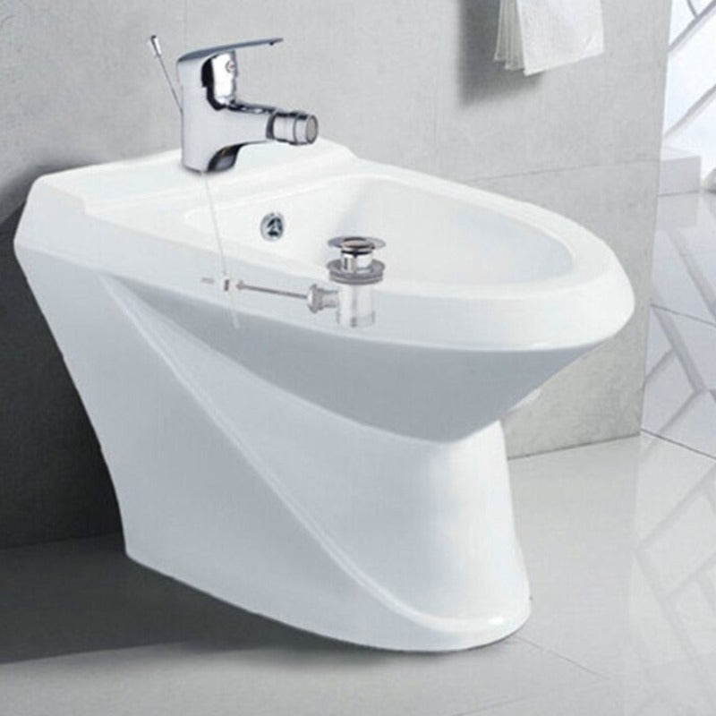 Spray Basin Pop-Up Drain Deck Mounted Faucet Mixer Tap