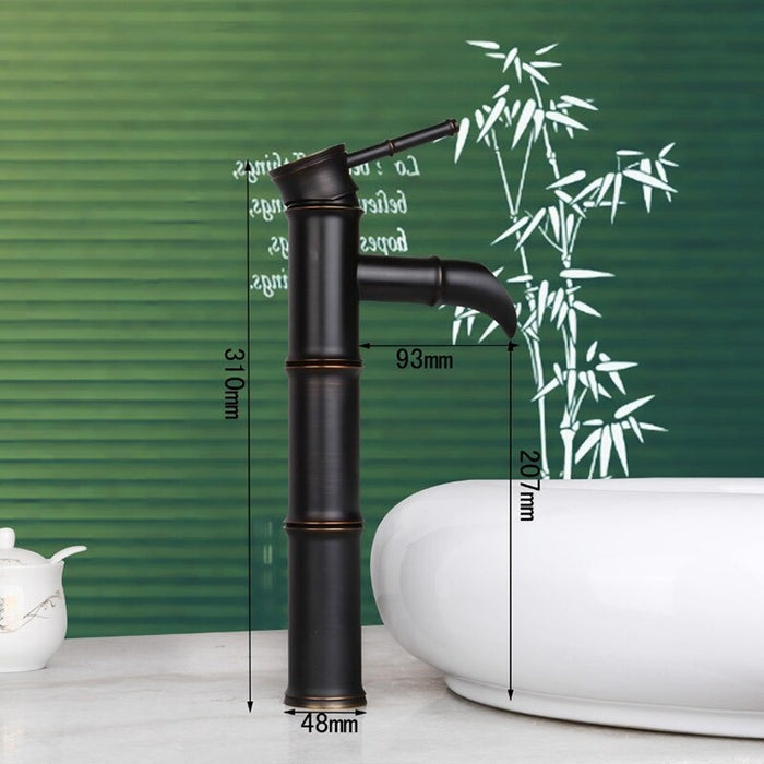 Deck Mounted Bamboo Style Faucets Mixer Tap