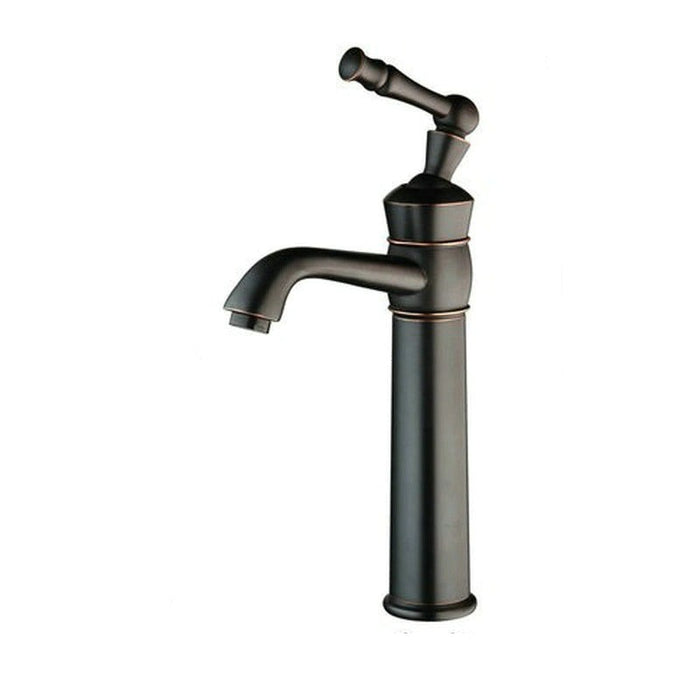 Black Deck Mount Bathroom Single Handle Tap Mixer Faucet