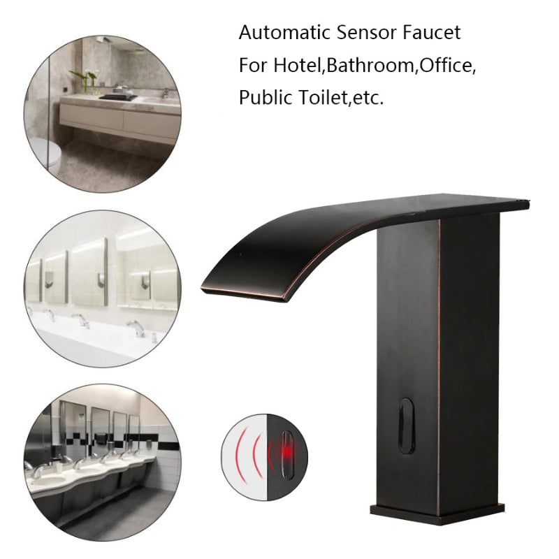 Deck Mounted Automatic Sensor Water Mixer Faucet