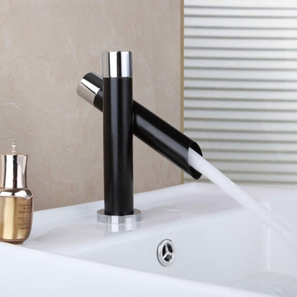 Black Painted Deck Mounted Basin Designer Mixer Faucet