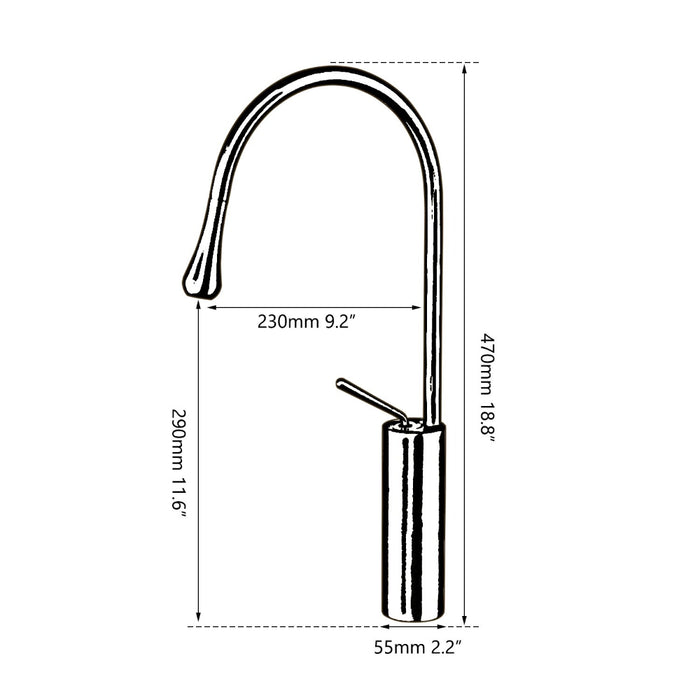 Stylish Designer Swivel Kitchen Sink Mixer Faucet