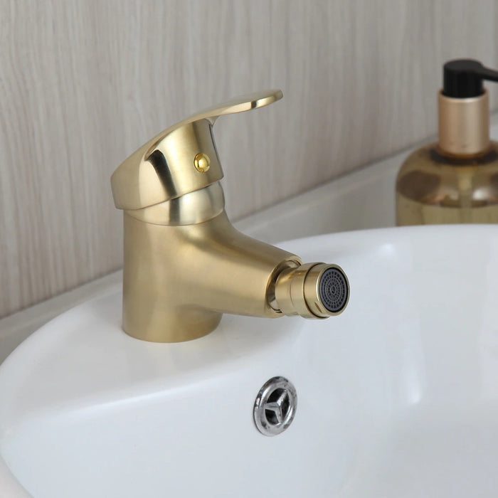 Brushed Gold Bathroom Basin Sink Faucet