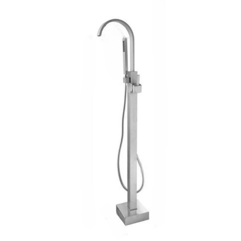 Brushed Nickel Floor Mounted Shower Set
