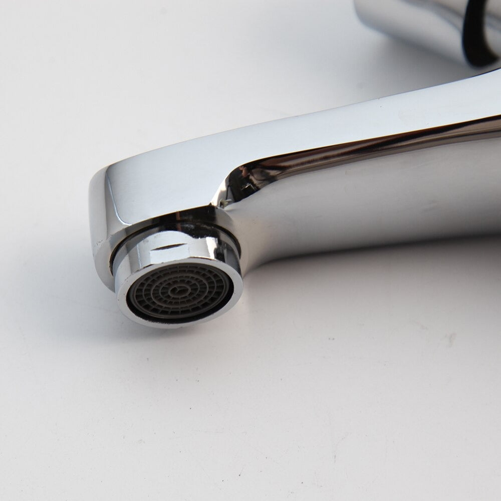 Chrome Basin Mixer Tap Quick Opening Faucet