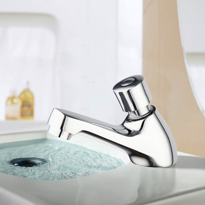 Chrome Basin Mixer Tap Quick Opening Faucet