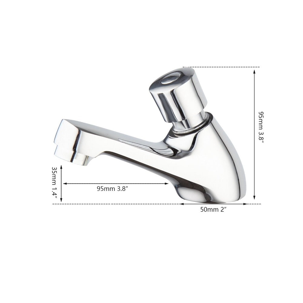 Chrome Basin Mixer Tap Quick Opening Faucet