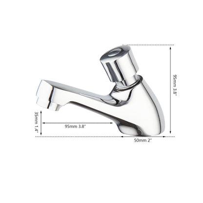 Chrome Basin Mixer Tap Quick Opening Faucet