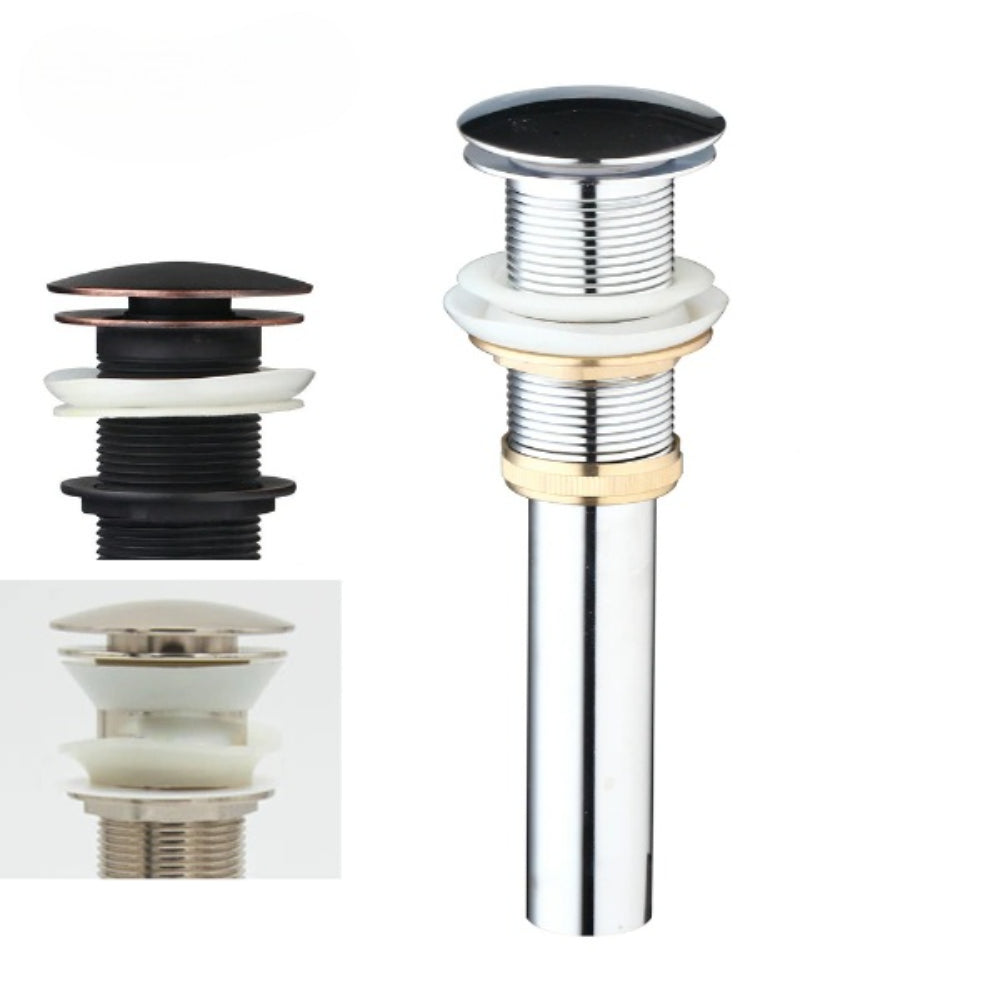Brush Style Sink Container Without Overflow Pop Up Drain
