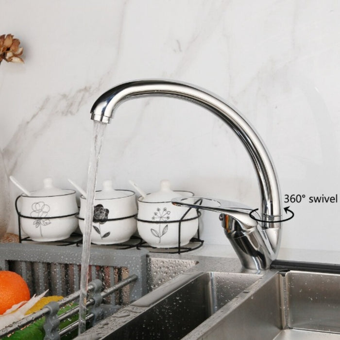 360 Swivel Degree Rotation Chrome Kitchen Faucet