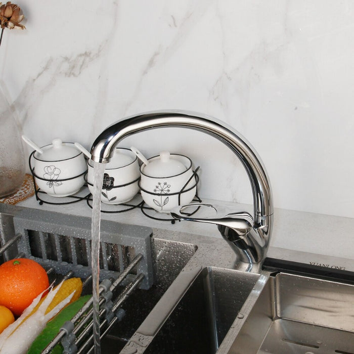 360 Swivel Degree Rotation Chrome Kitchen Faucet