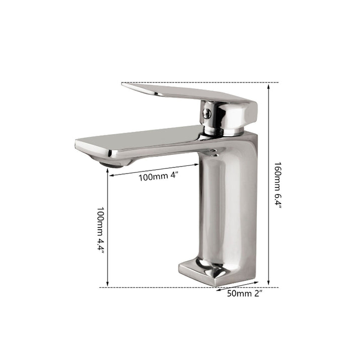 Chrome Polished Hot & Cold Mixer Faucet Tap