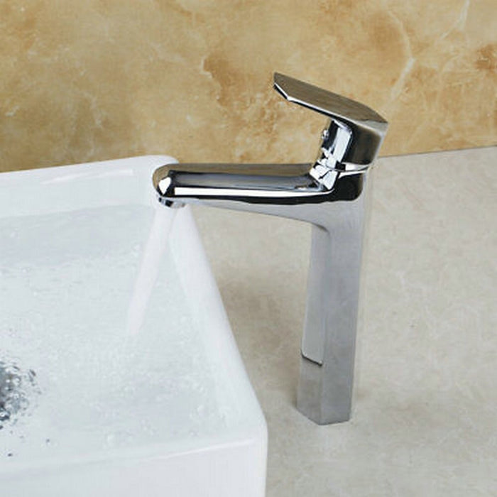 Chrome Polished Bathroom Faucet Basin Sink Mixer Tap