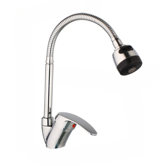 Stainless Steel 2 Ways Spray Kitchen Flexible Neck Faucet