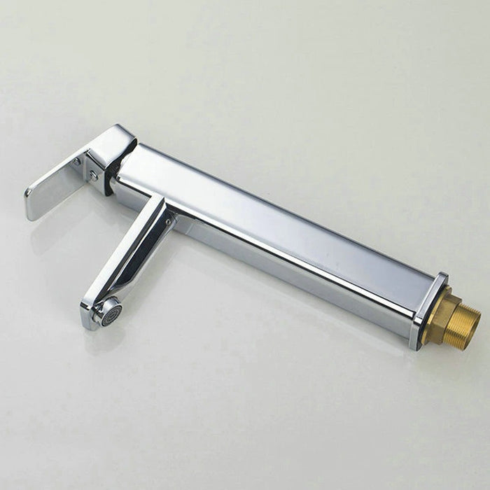 Chrome Polished High Rise Water Single Handle Faucet