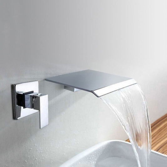 Chrome Polish Solid Waterfall Bathroom Shower