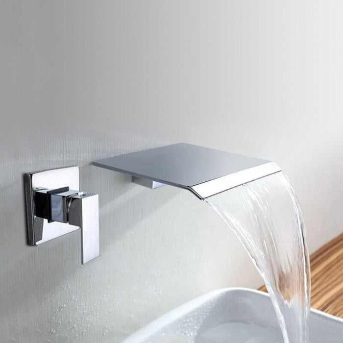 Chrome Polish Solid Waterfall Bathroom Shower