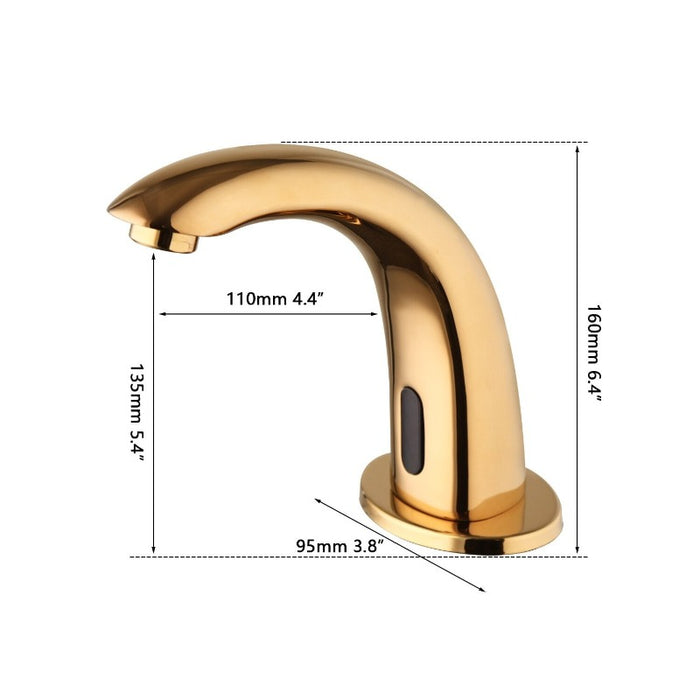 Automatic Sensor Golden Plated Basin Faucet