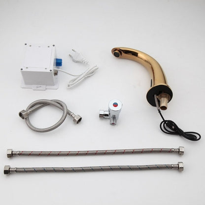 Automatic Sensor Golden Plated Basin Faucet