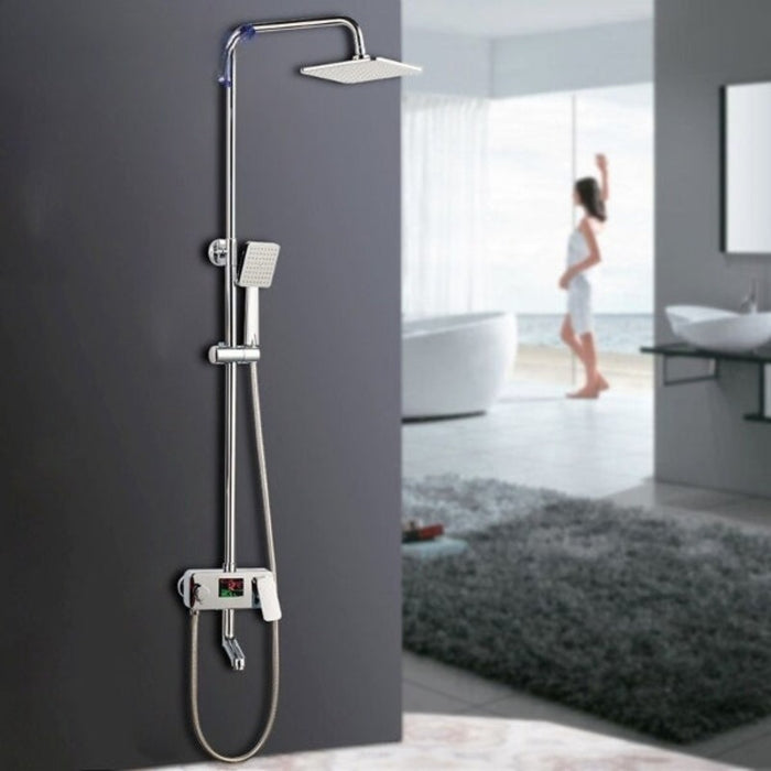 Chrome Polish Digital Shower Faucet