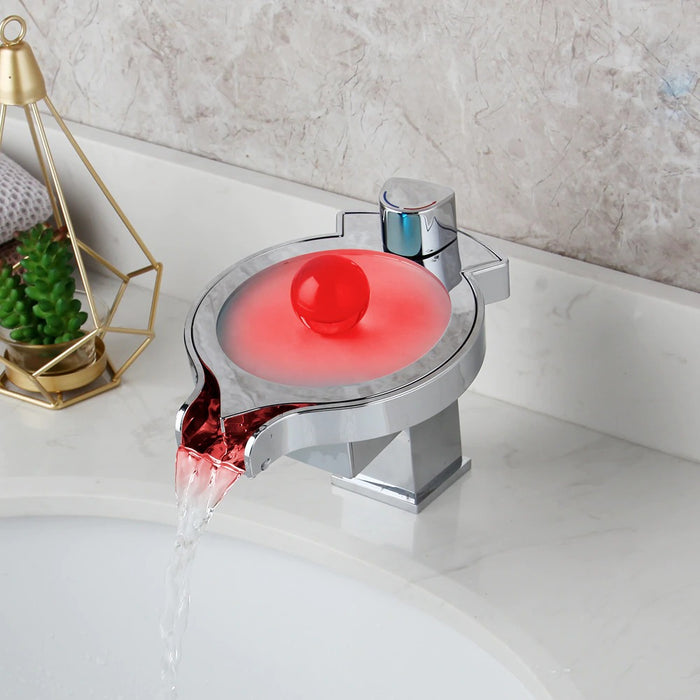 LED Changing Basin Mixer Faucet