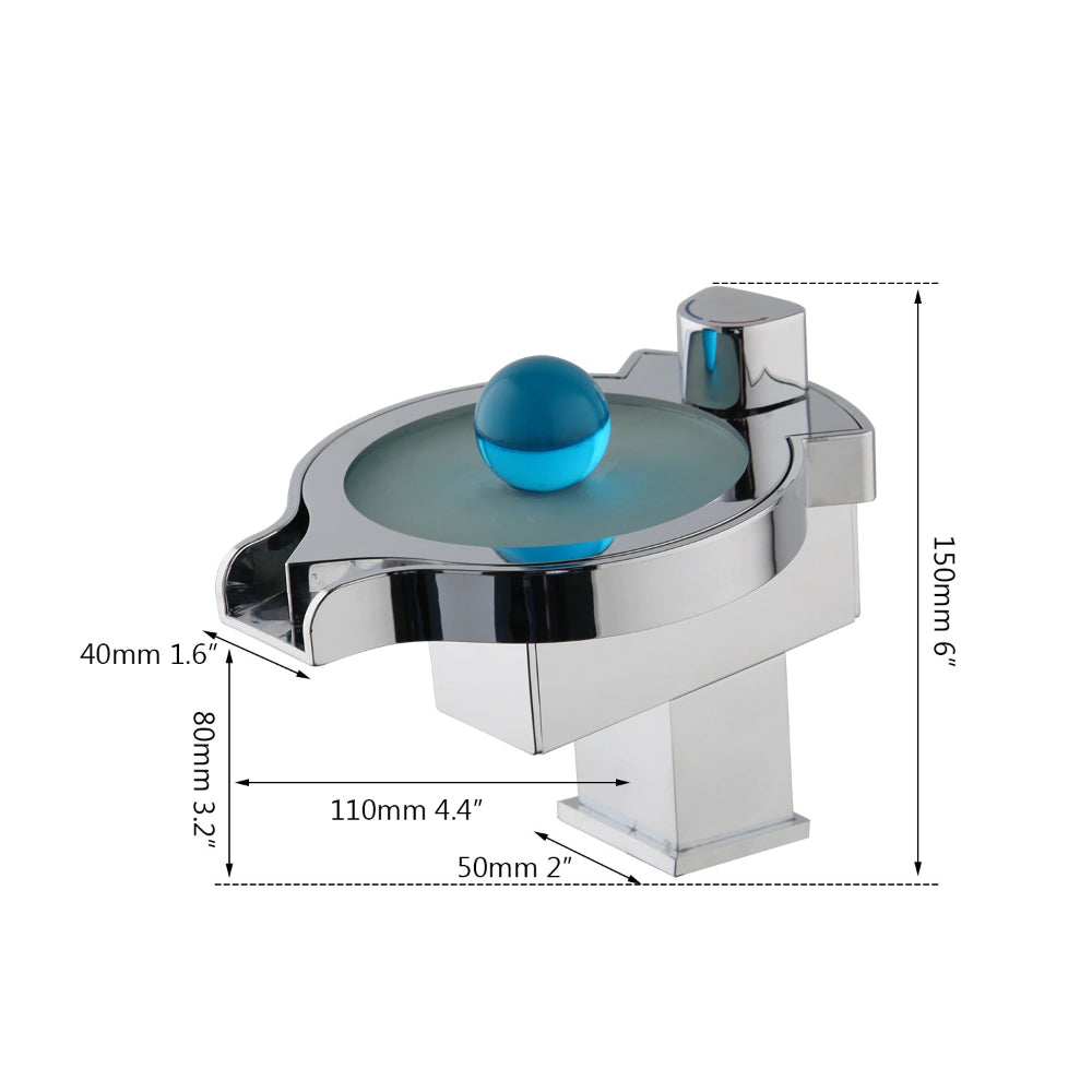 LED Changing Basin Mixer Faucet