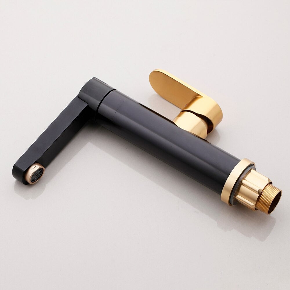 Black Gold-Plated Kitchen Faucet