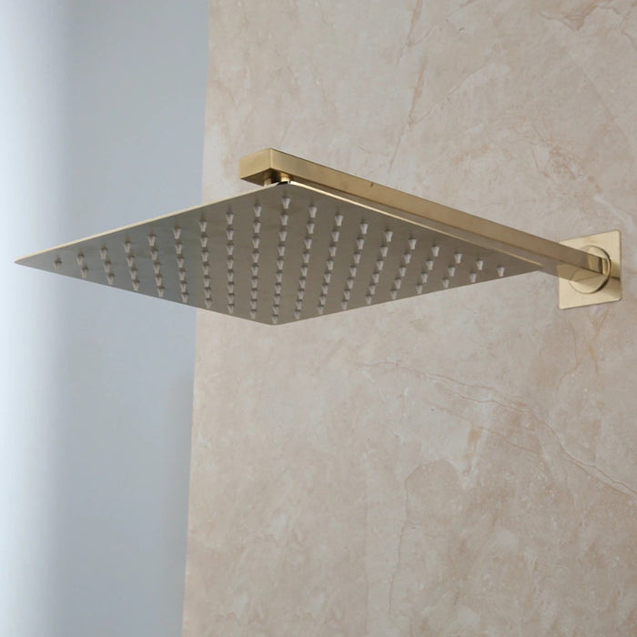 Ultra-Thin Wall Mount Rainfall Bathroom Shower Set