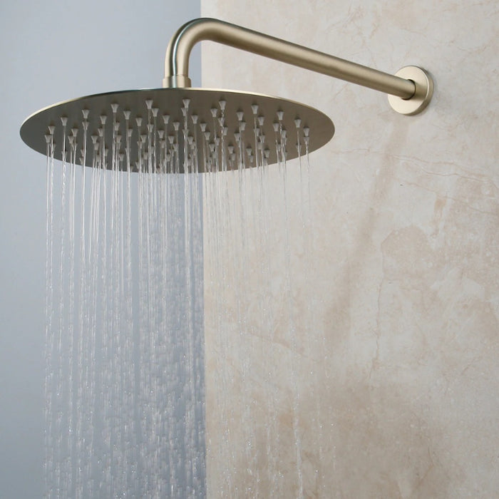 Ultra-Thin Wall Mount Rainfall Bathroom Shower Set