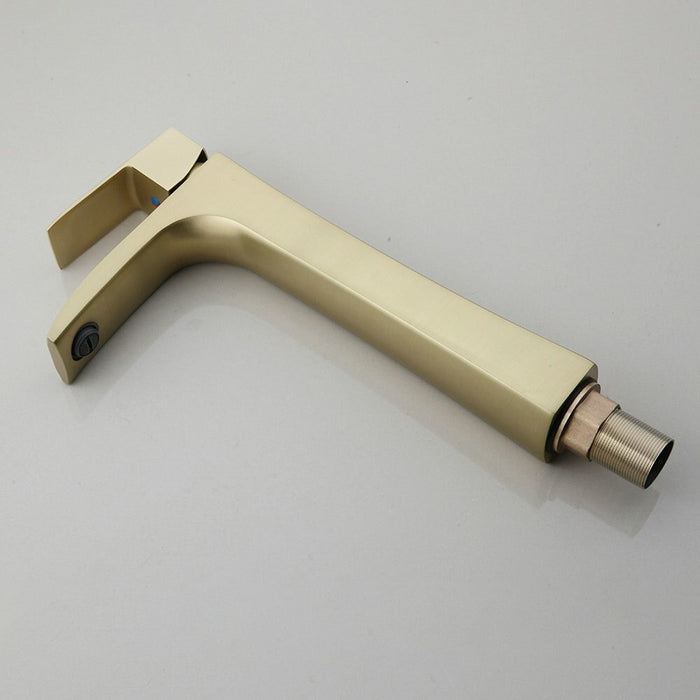 Gold Luxury Brushed Basin Mixer High Faucet